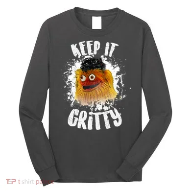 Philly Keep it Gritty Hockey Mascot Long Sleeve Shirt