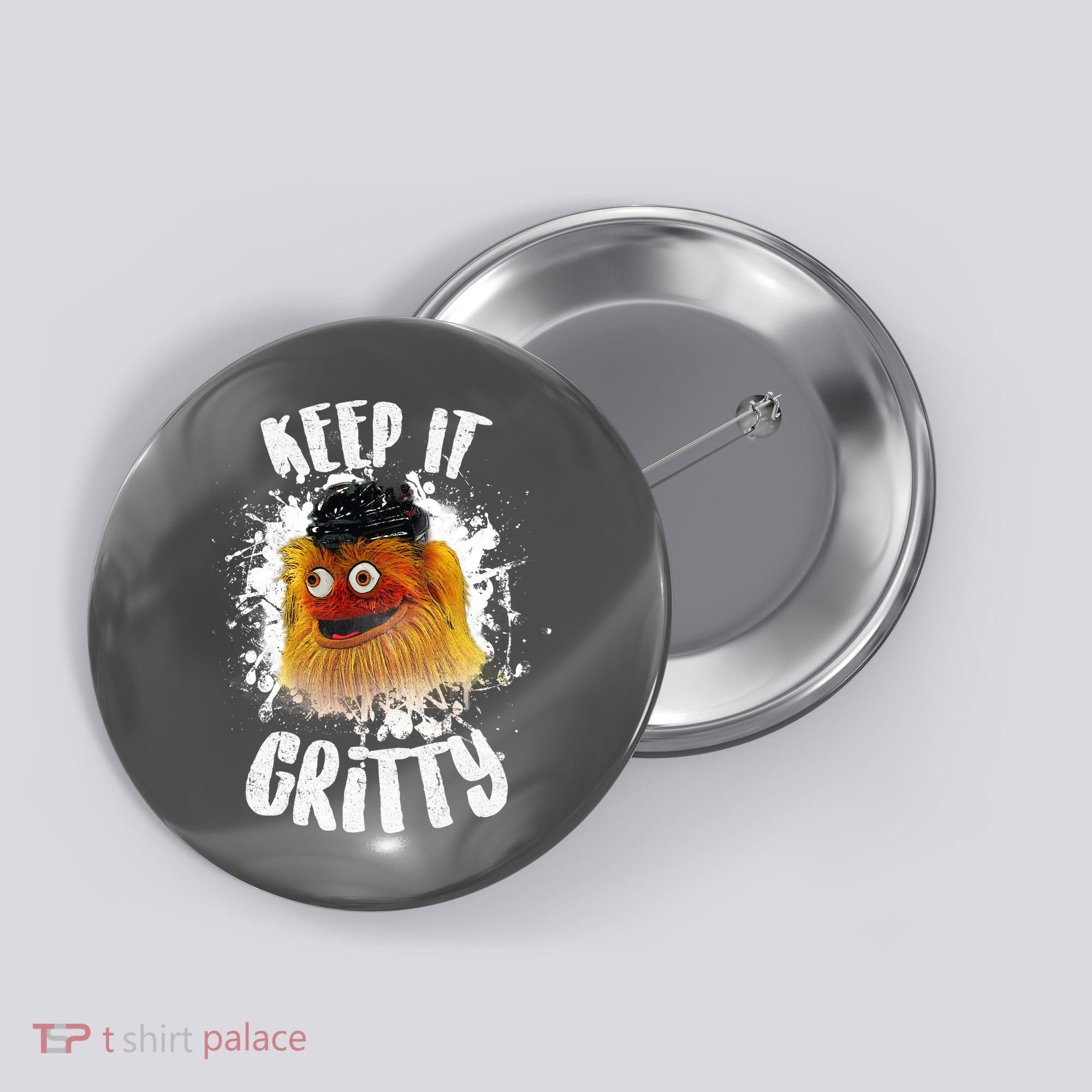 Philly Keep it Gritty Hockey Mascot Button