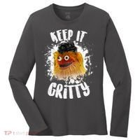 Philly Keep it Gritty Hockey Mascot Women's Long Sleeve Shirt thumb 0