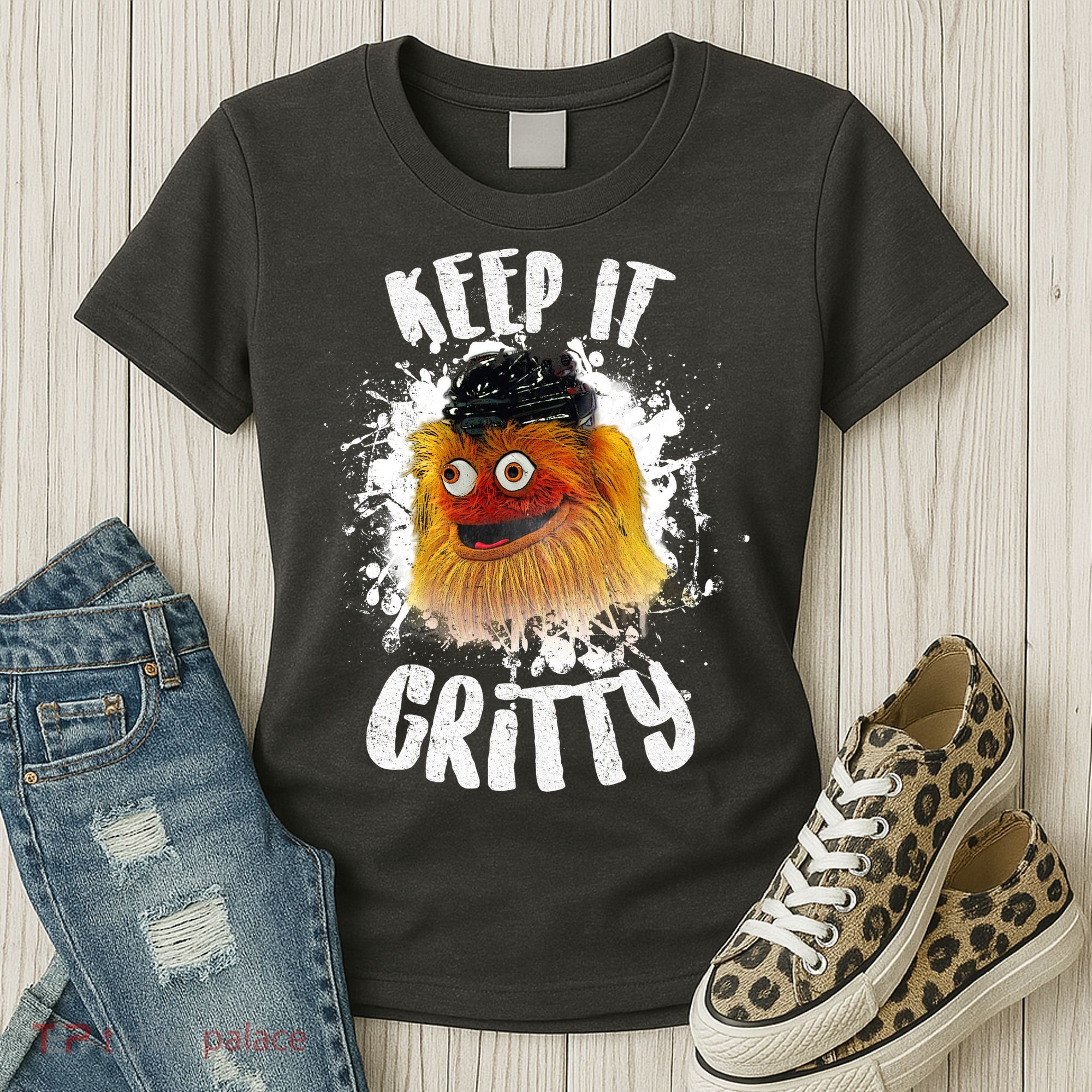 Philly Keep it Gritty Hockey Mascot Women's T-Shirt