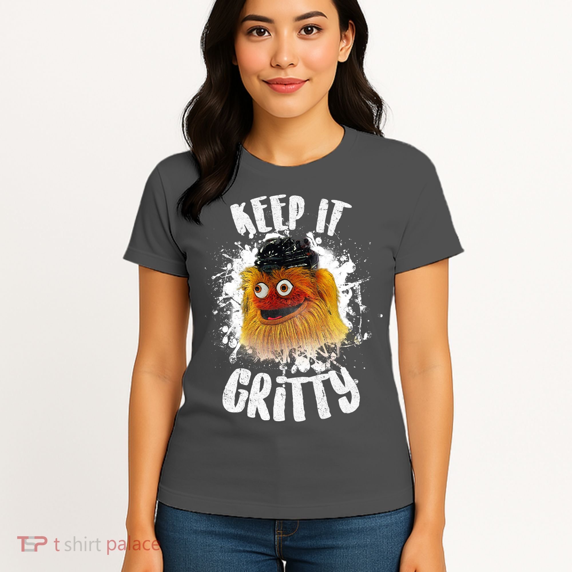 Philly Keep it Gritty Hockey Mascot Women's T-Shirt