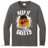 Philly Keep it Gritty Hockey Mascot Kids Long Sleeve Shirt thumb 0