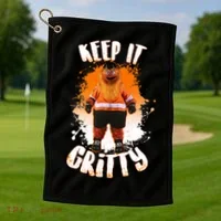 Philly Keep it Gritty Mascot  Golf Towel thumb 1