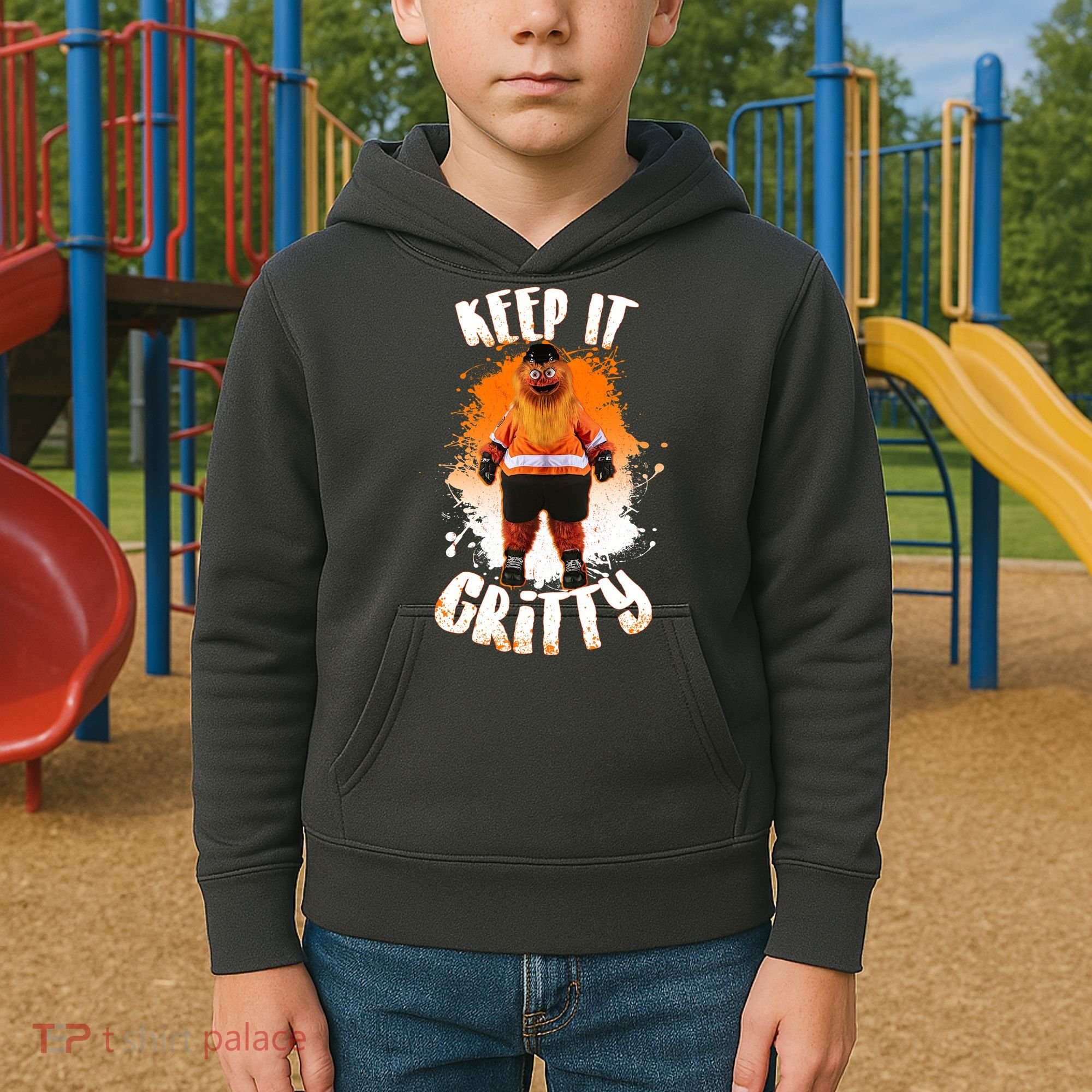 Philly Keep it Gritty Mascot  Kids Hoodie
