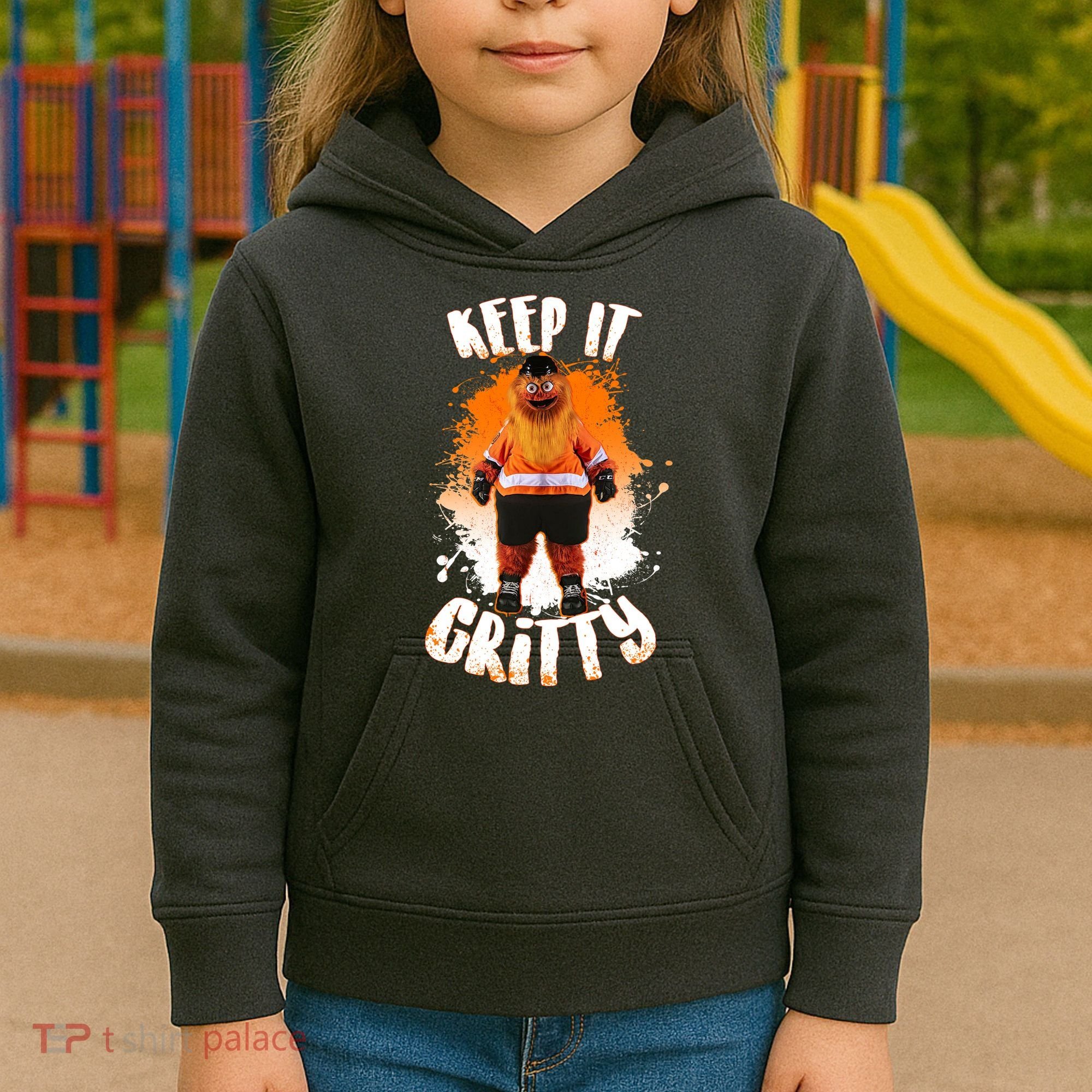 Philly Keep it Gritty Mascot  Kids Hoodie