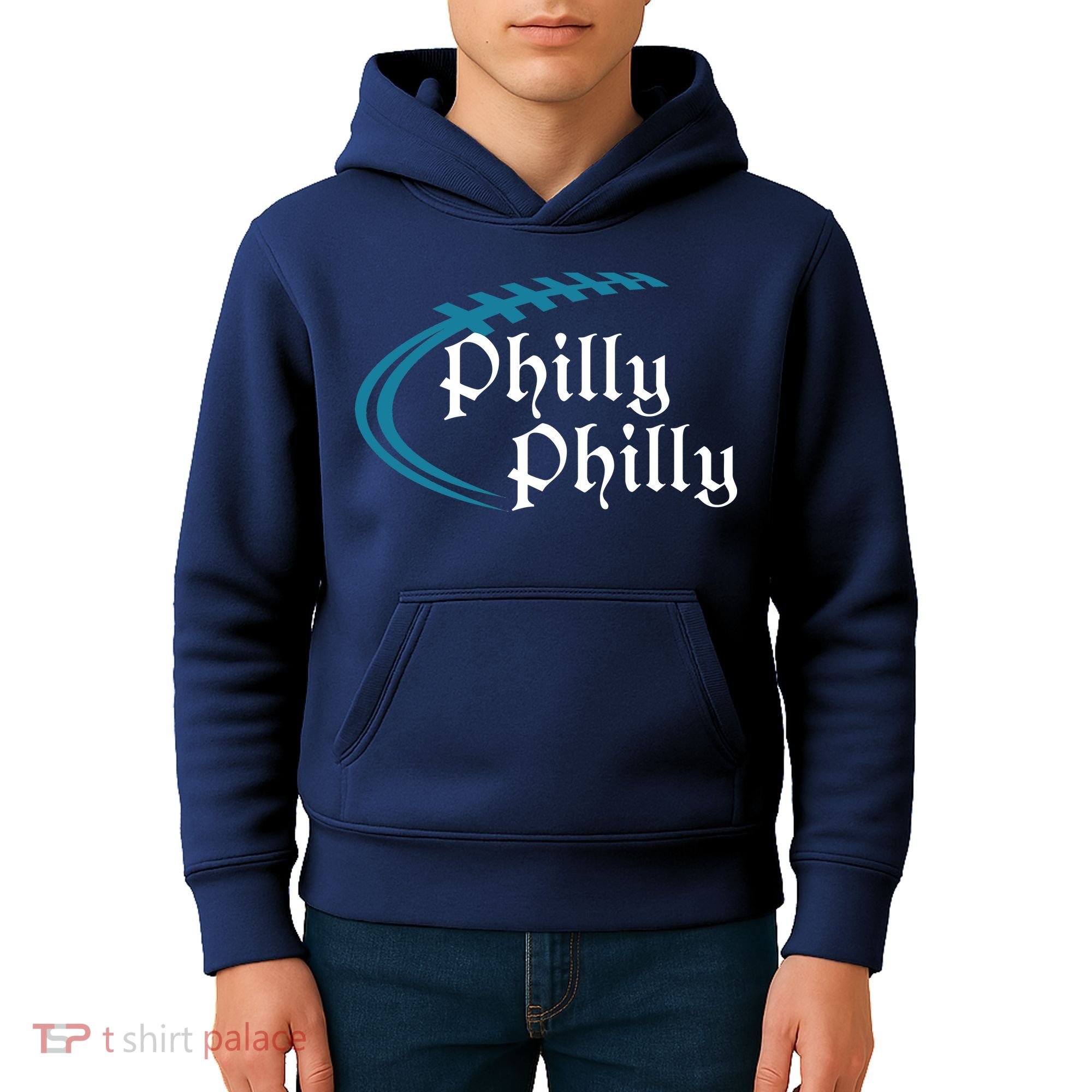 Philly Philly Football Logo Kids Hoodie