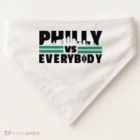 Philly Vs Everybody City Logo USA-Made Doggie Bandana thumb 0