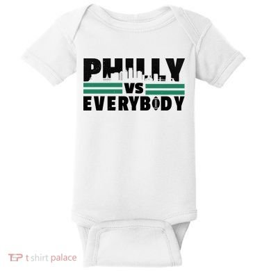 Philly Vs Everybody City Logo Baby Bodysuit