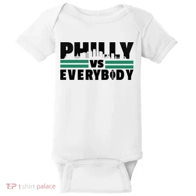 Philly Vs Everybody City Logo Baby Bodysuit