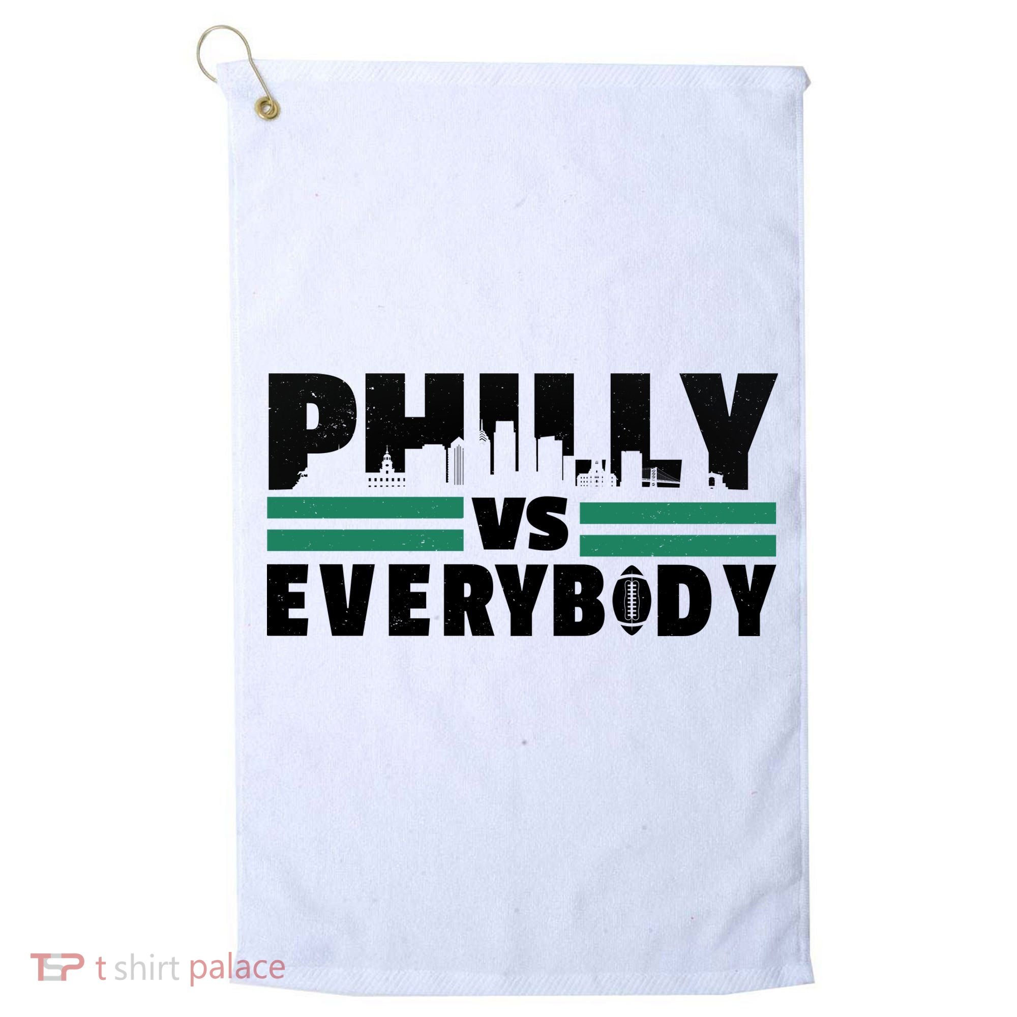 Philly Vs Everybody City Logo Golf Towel