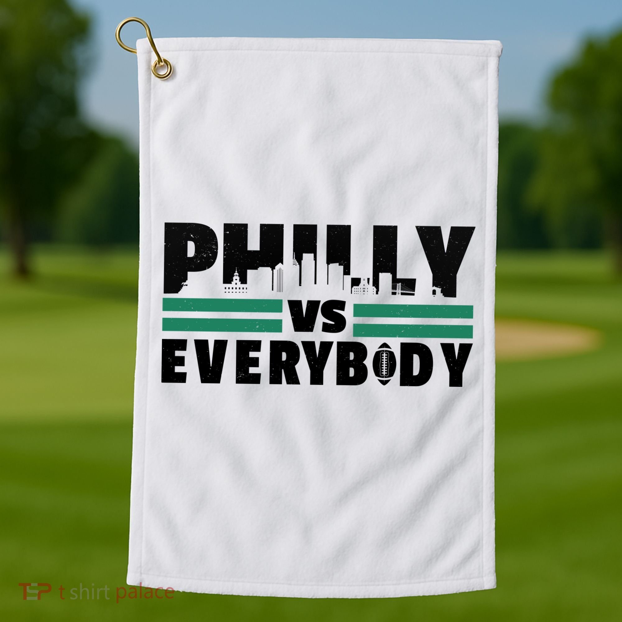 Philly Vs Everybody City Logo Golf Towel