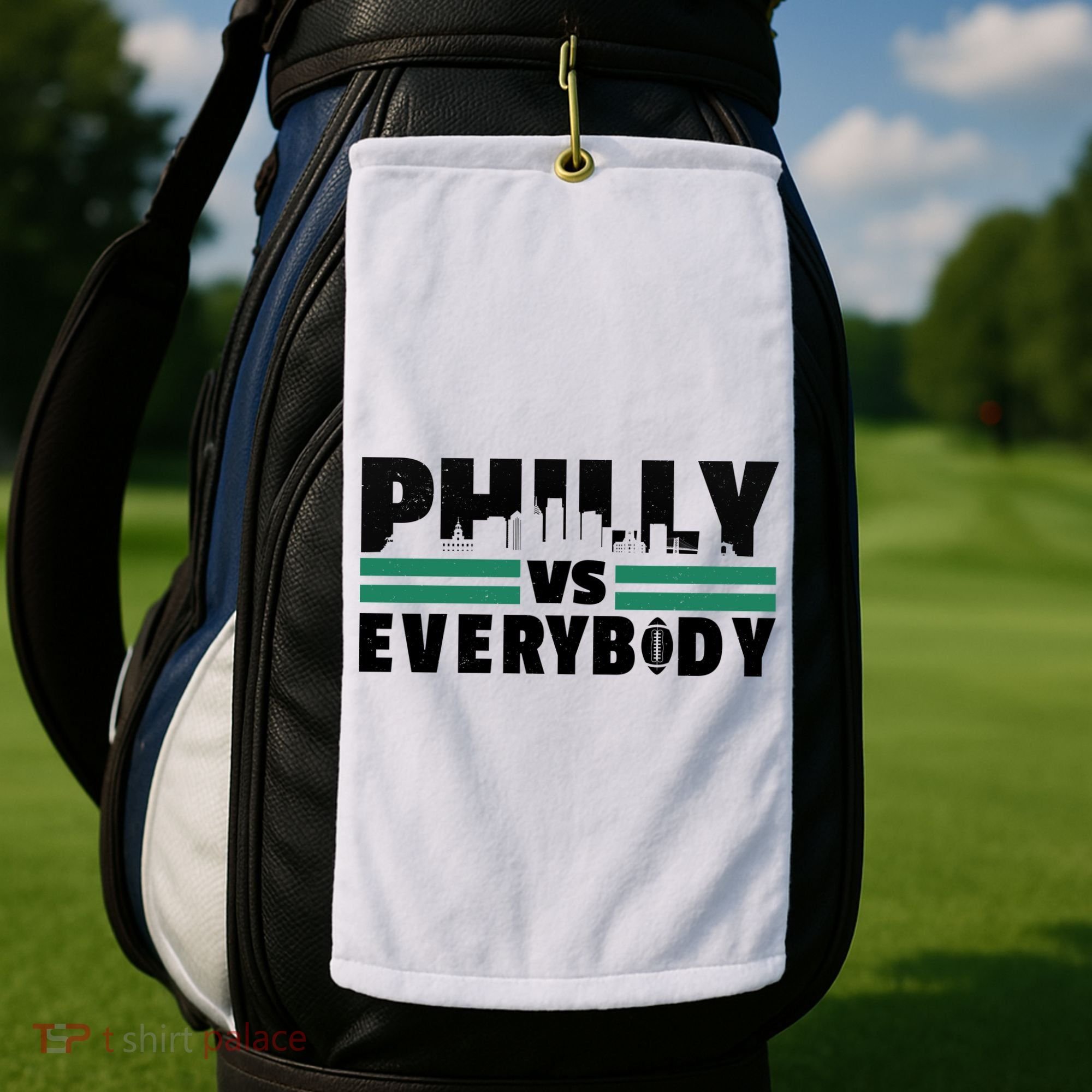 Philly Vs Everybody City Logo Golf Towel