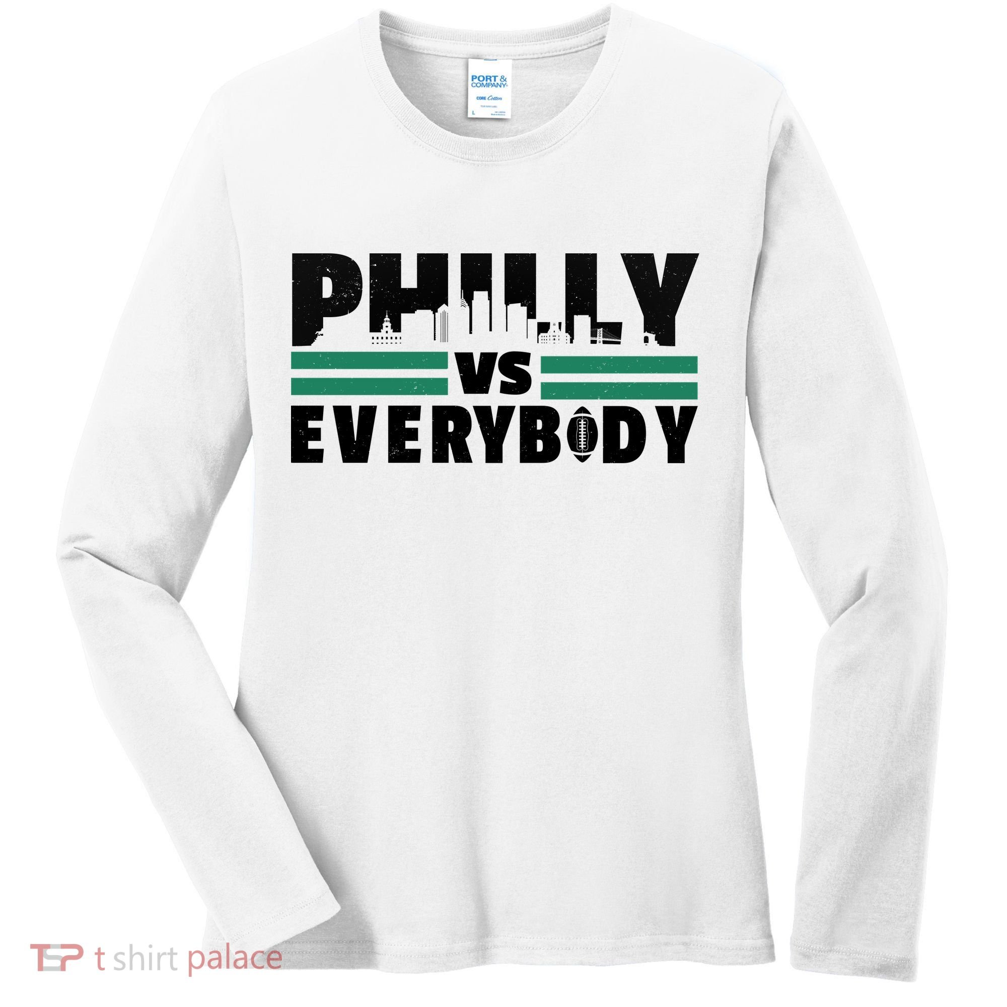 Philly Vs Everybody City Logo Women's Long Sleeve Shirt