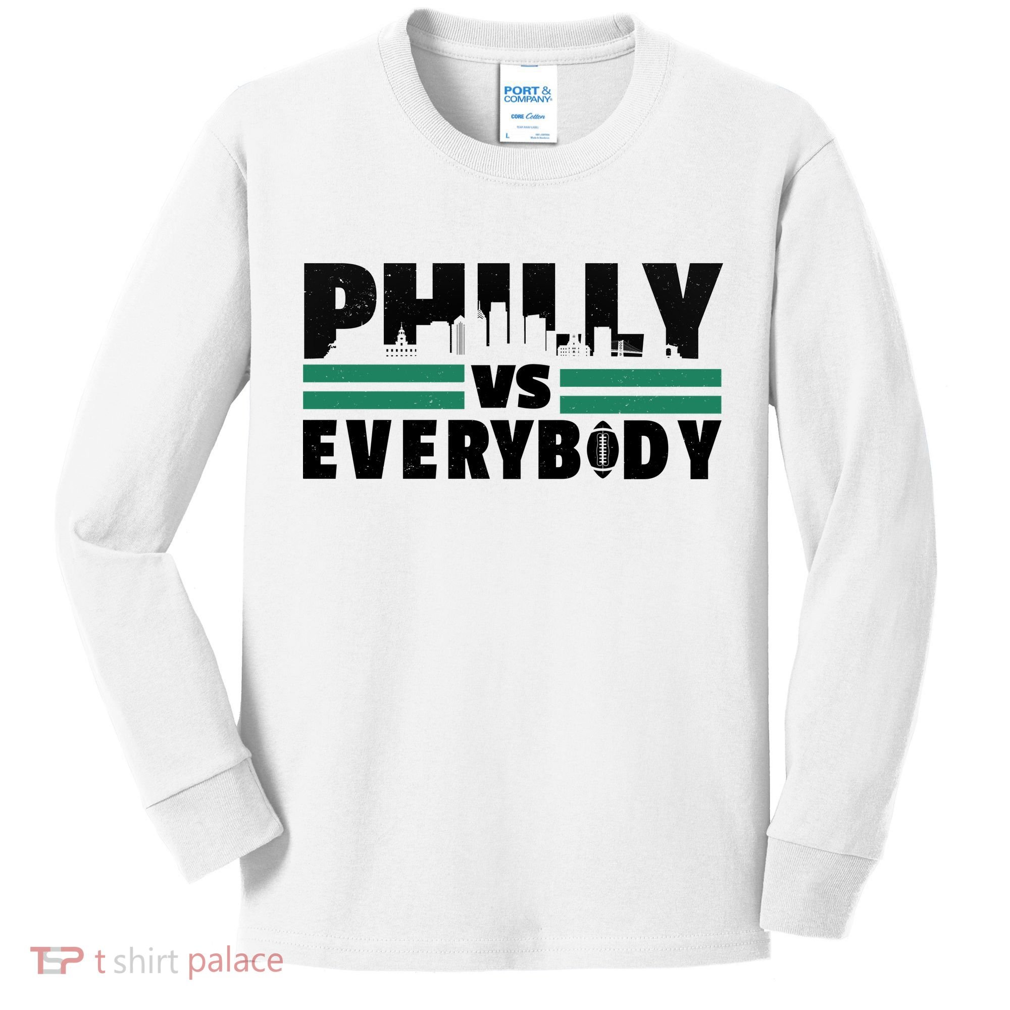 Philly Vs Everybody City Logo Kids Long Sleeve Shirt