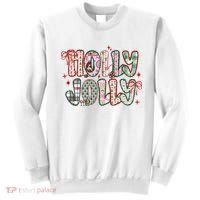 Preppy Holly Jolly Christmas Festive Sweatshirt thumb 0