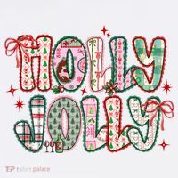Preppy Holly Jolly Christmas Festive Sweatshirt thumb 3