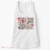 Preppy Holly Jolly Christmas Festive Women's Tank Top thumb 0
