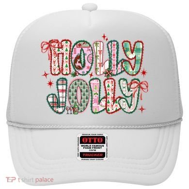 Preppy Holly Jolly Christmas Festive Hat