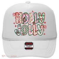 Preppy Holly Jolly Christmas Festive Hat thumb 0
