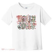 Preppy Holly Jolly Christmas Festive Toddler T-Shirt thumb 0