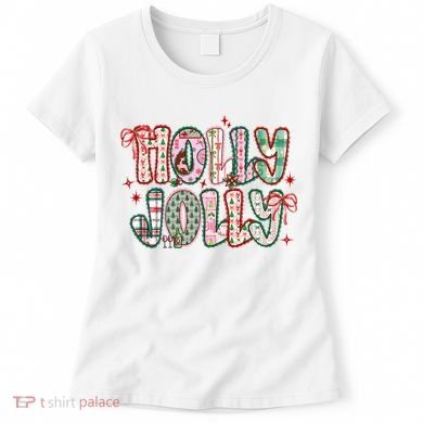 Preppy Holly Jolly Christmas Festive Women's T-Shirt