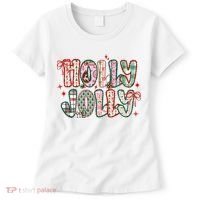 Preppy Holly Jolly Christmas Festive Women's T-Shirt thumb 0