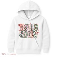 Preppy Holly Jolly Christmas Festive Kids Hoodie thumb 0