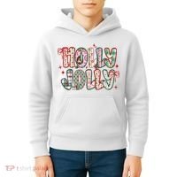 Preppy Holly Jolly Christmas Festive Kids Hoodie thumb 4