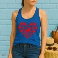 Poodles Hearts Love Dog Lover Valentines Day Funny Gift Women's Tank Top thumb 2