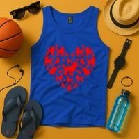 Poodles Hearts Love Dog Lover Valentines Day Funny Gift Tank Top thumb 4