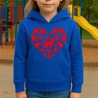 Poodles Hearts Love Dog Lover Valentines Day Funny Gift Kids Hoodie thumb 3