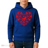 Poodles Hearts Love Dog Lover Valentines Day Funny Gift Kids Hoodie thumb 4