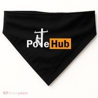 Pole Hub Lineman Line Worker Utility Pole Funny Lineman Fun USA-Made Doggie Bandana thumb 0