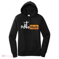 Pole Hub Lineman Line Worker Utility Pole Funny Lineman Fun Women's Hoodie thumb 0