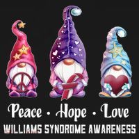 Peace Hope Love Gnomes Williams Syndrome Awareness Cute Gift Bucket Hat thumb 4