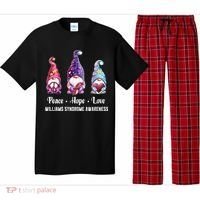 Peace Hope Love Gnomes Williams Syndrome Awareness Cute Gift Pajama Set thumb 0
