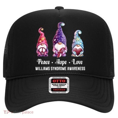 Peace Hope Love Gnomes Williams Syndrome Awareness Cute Gift Hat