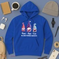 Peace Hope Love Gnomes Williams Syndrome Awareness Cute Gift Hoodie thumb 3