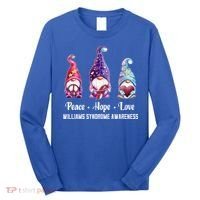 Peace Hope Love Gnomes Williams Syndrome Awareness Cute Gift Long Sleeve Shirt thumb 0