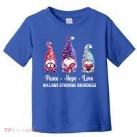 Peace Hope Love Gnomes Williams Syndrome Awareness Cute Gift Toddler T-Shirt thumb 0