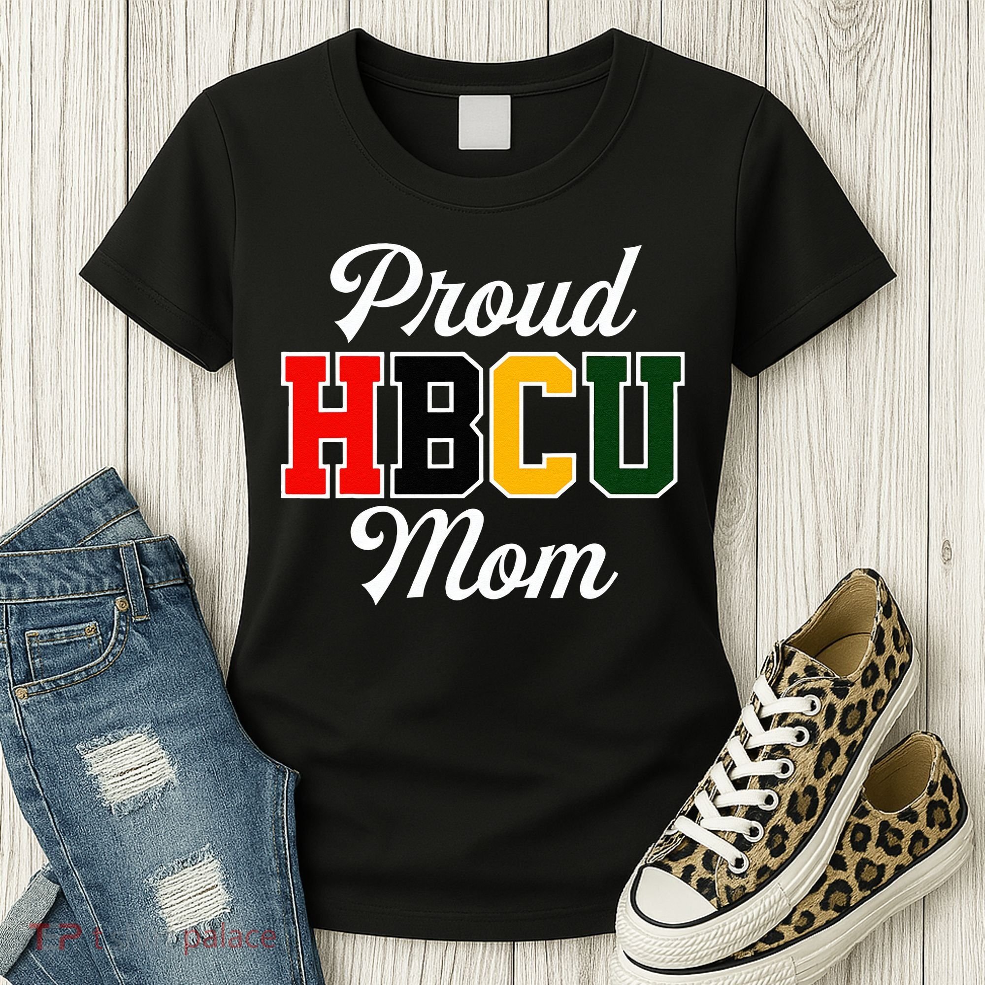 Proud HBCU Mom Black College And University Mother's Day Women's T-Shirt
