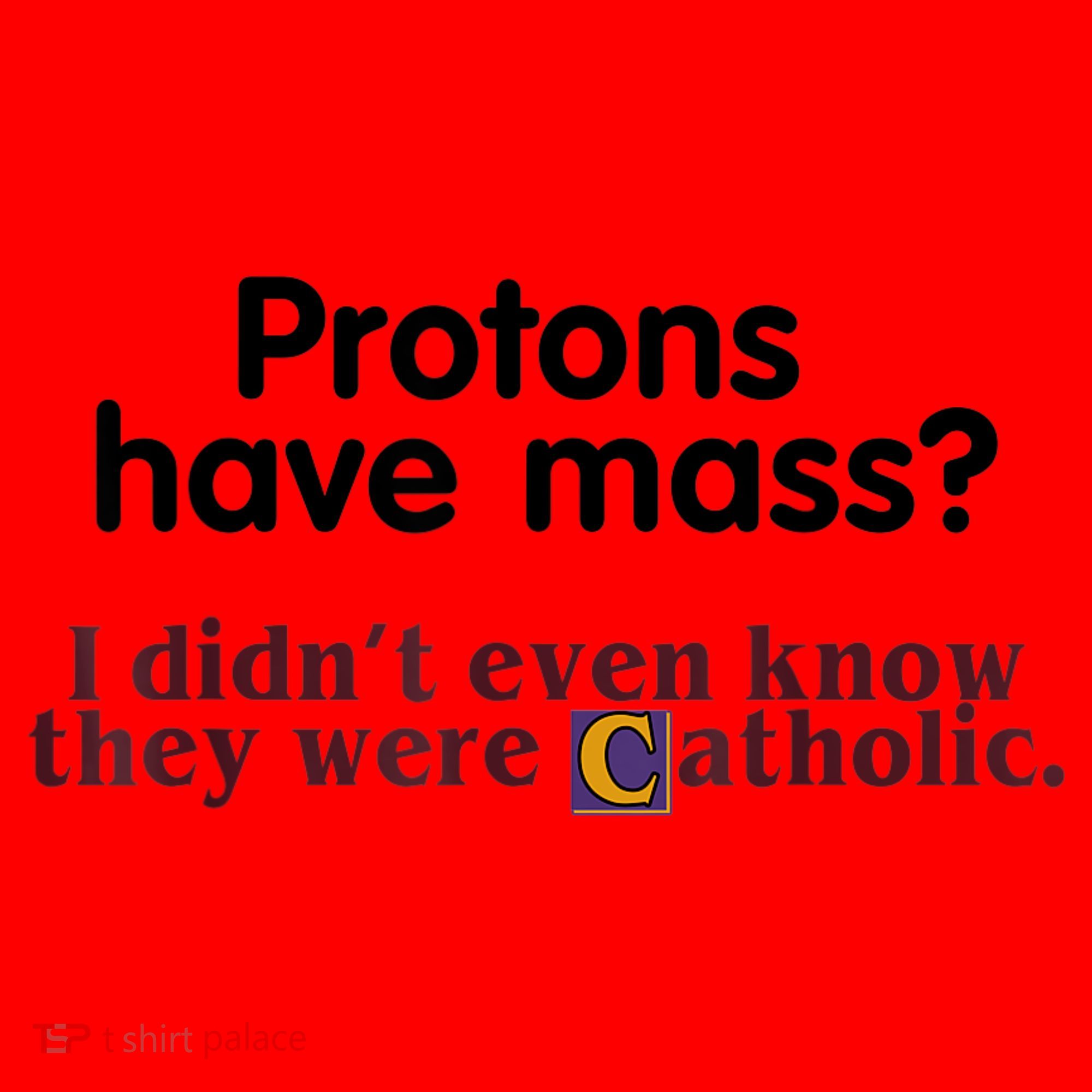Protons Have Mass I Didn't Even Know They Were Catholic Santa Hat