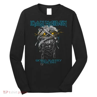 Powerslave Head Mummy Black Long Sleeve Shirt