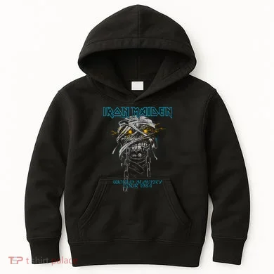 Powerslave Head Mummy Black Kids Hoodie