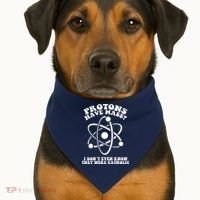 Protons Have Mass I Don`t Even Know They Were Catholic USA-Made Doggie Bandana thumb 1