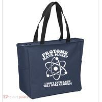 Protons Have Mass I Don`t Even Know They Were Catholic Tote Bag thumb 2