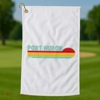 Port Huron Michigan Golf Towel thumb 1