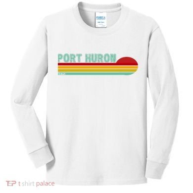 Port Huron Michigan Kids Long Sleeve Shirt