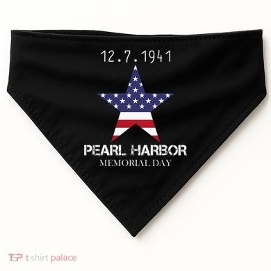 Pearl Harbor Memorial Day USA-Made Doggie Bandana
