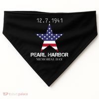 Pearl Harbor Memorial Day USA-Made Doggie Bandana thumb 0